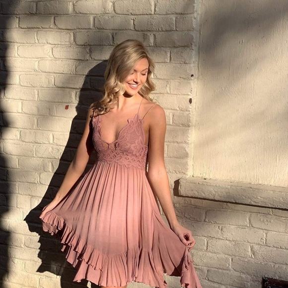 New Free People Adella Lace Dress - Picture 2 of 16